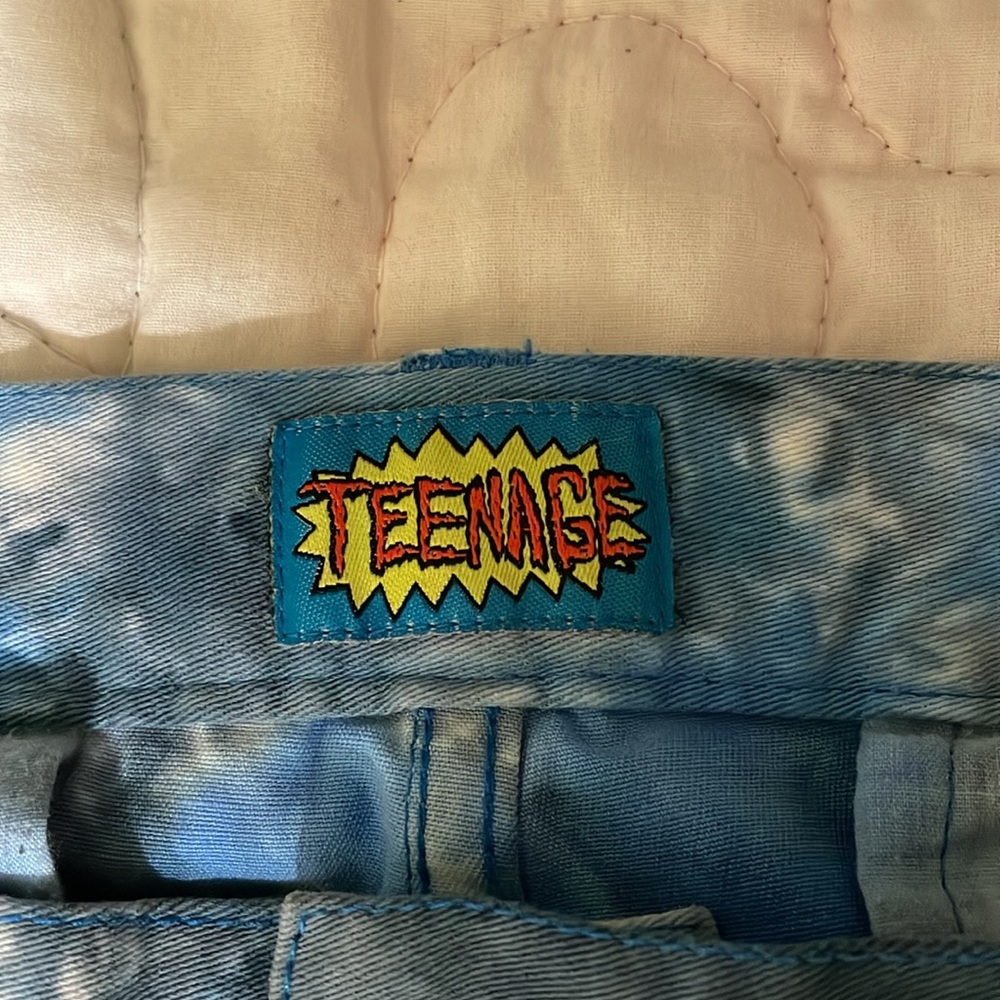 Teenage Brand Have a Real Nice Day Tie Dyed Jeans Size 36 - Picture 4 of 9